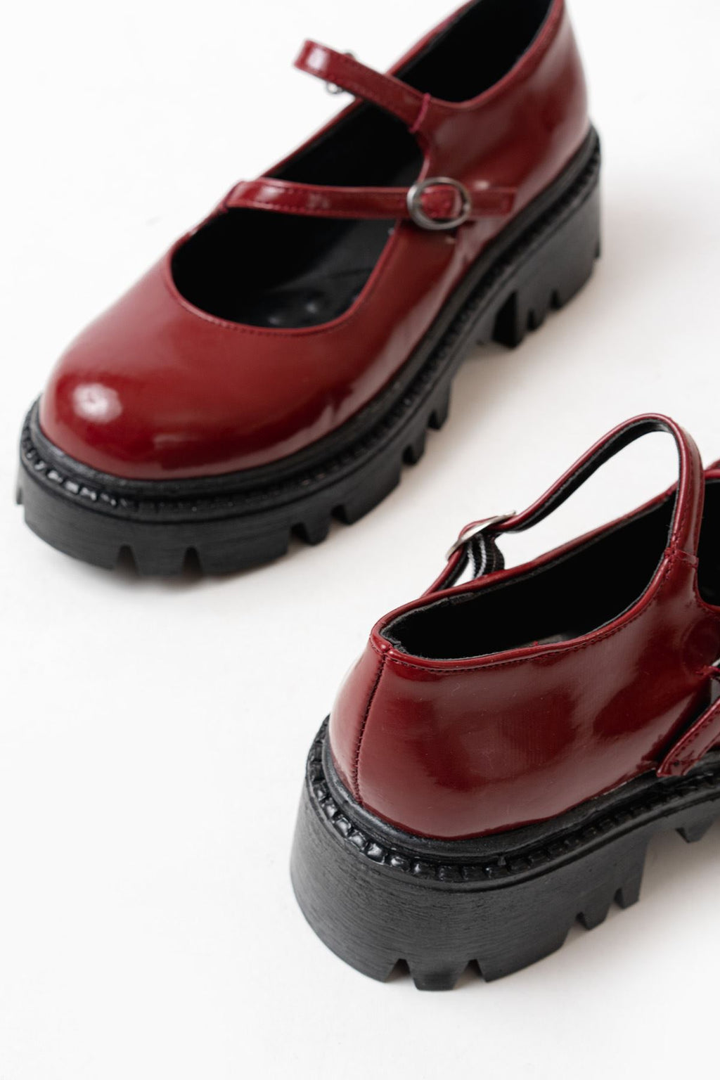 ZRİN-868-756 Premium Bordo Rugan Ortopedik Yüksek Tabanlı Loafer