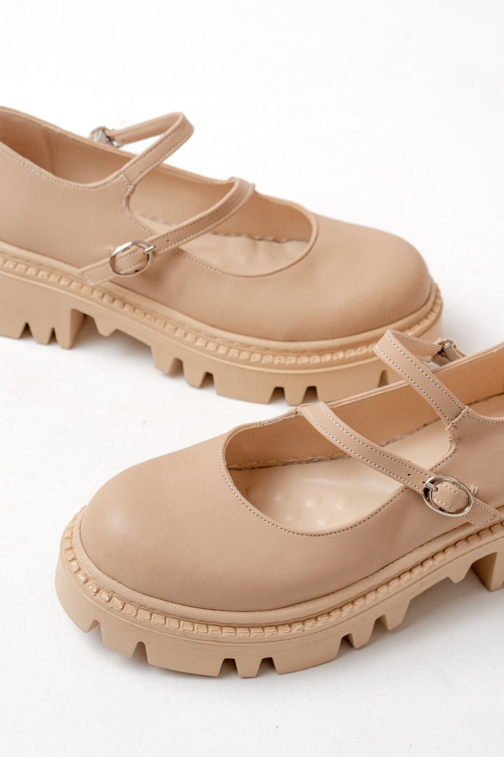 ZRİN-868-756 Premium Nude Ortopedik Yüksek Tabanlı Loafer