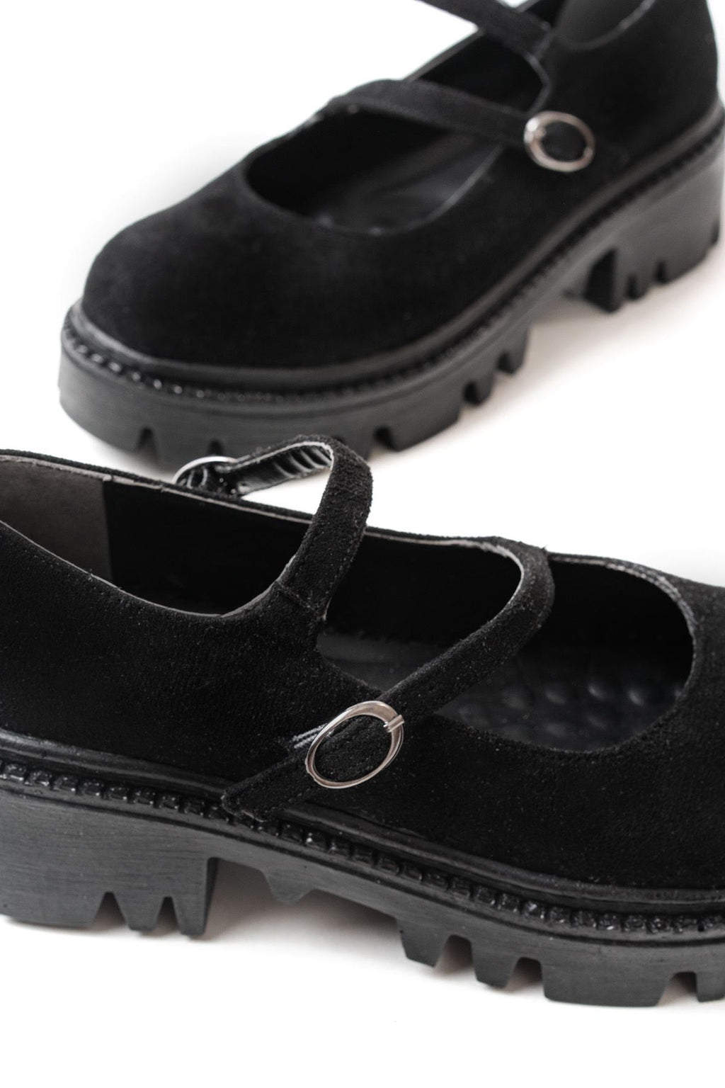 ZRİN-868-756 Premium Siyah Süet Ortopedik Yüksek Tabanlı Loafer