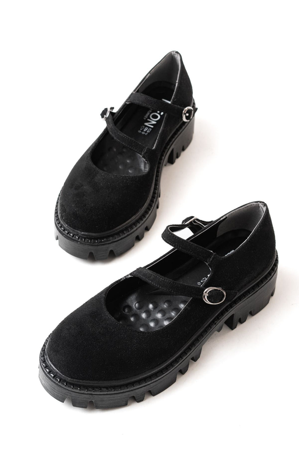 ZRİN-868-756 Premium Siyah Süet Ortopedik Yüksek Tabanlı Loafer