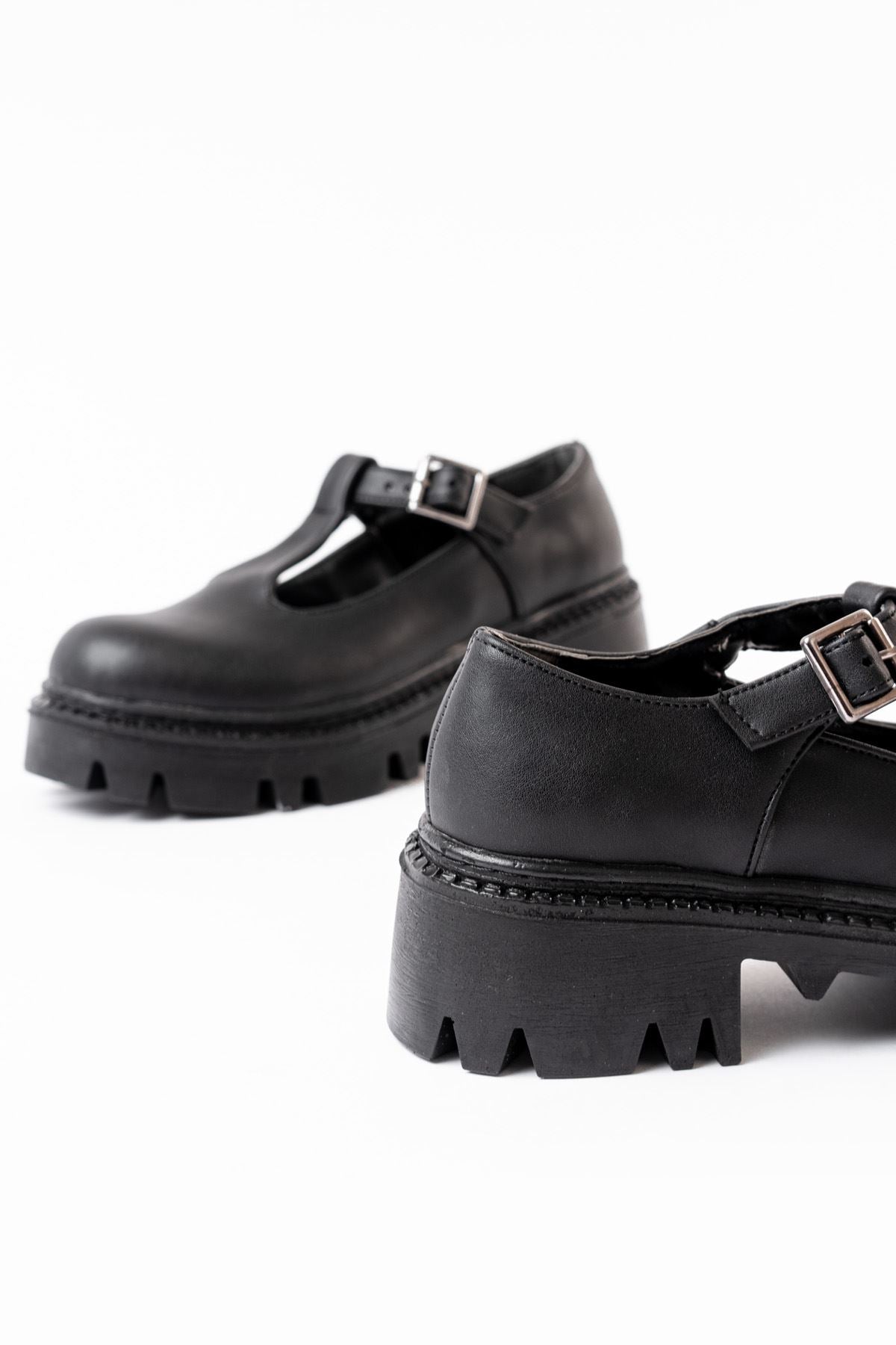 ZRİN-757 Premium Siyah Ortopedik Yüksek Tabanlı Loafer
