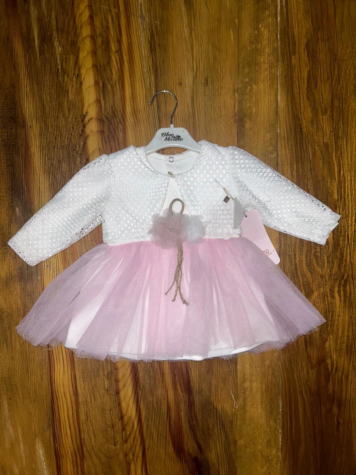 9-18 Aylık Prenses Kız Bebek Elbise Pembe