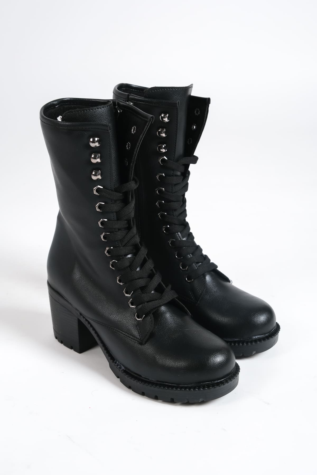 ALDİX Lace-Up Orthopedic Women's Boots - Black