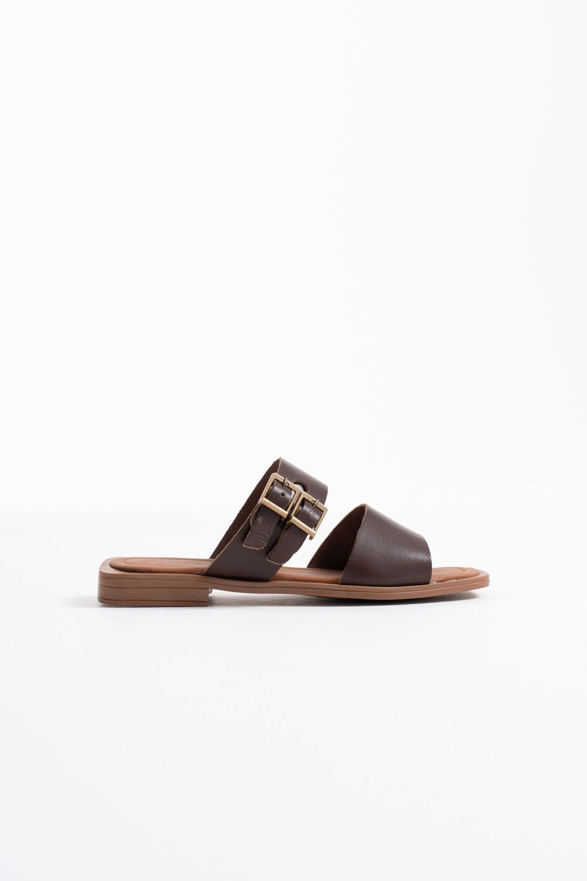 Alessi Premium Bitter Coffee Genuine Leather Slippers
