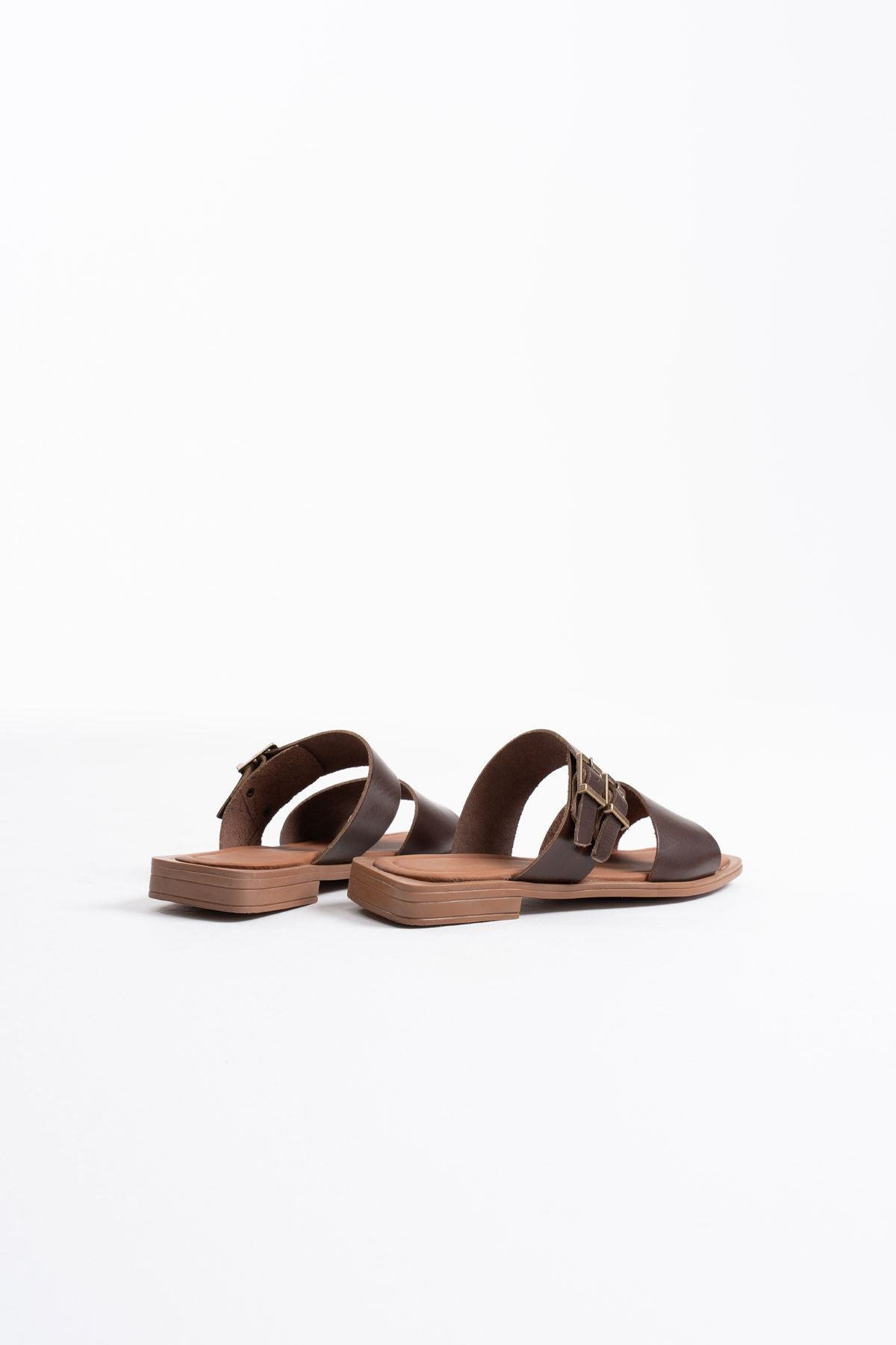 Alessi Premium Bitter Coffee Genuine Leather Slippers