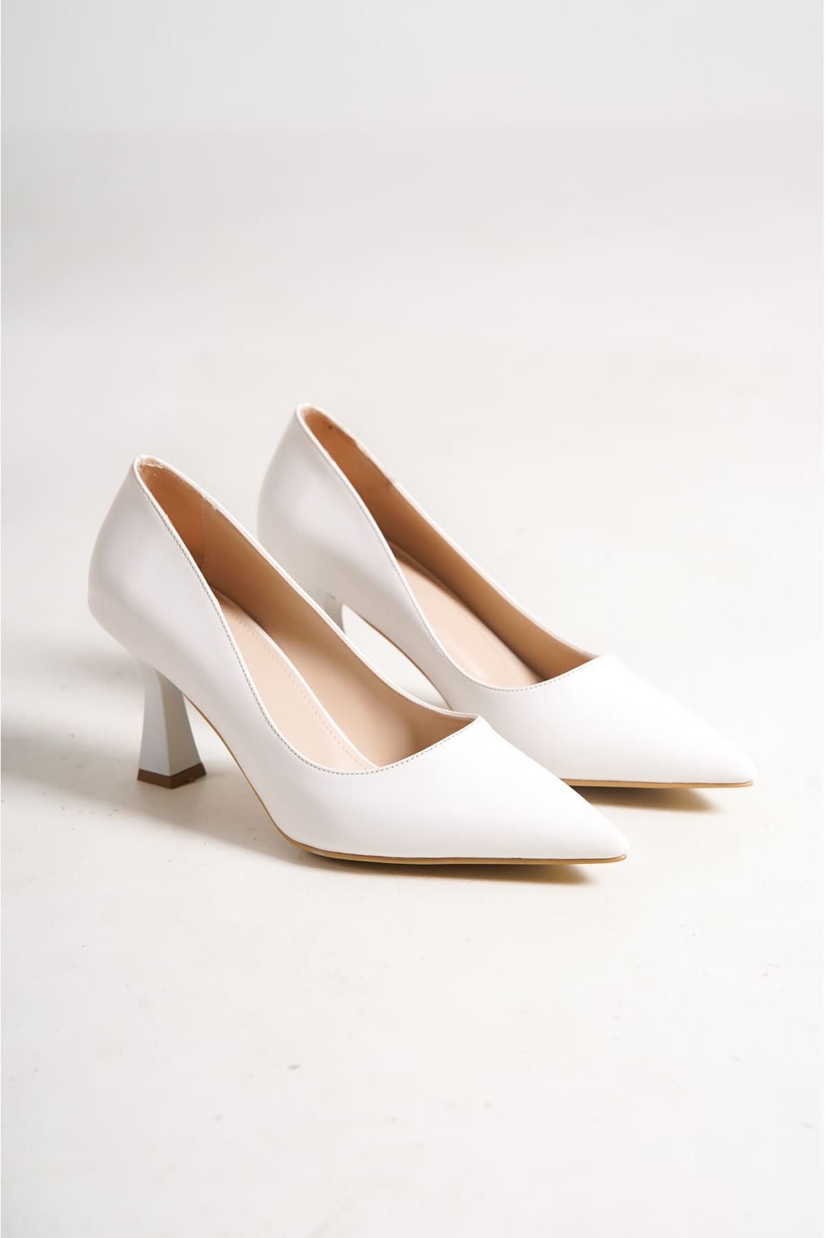Alexandra Premium Kadın Beyaz Stiletto