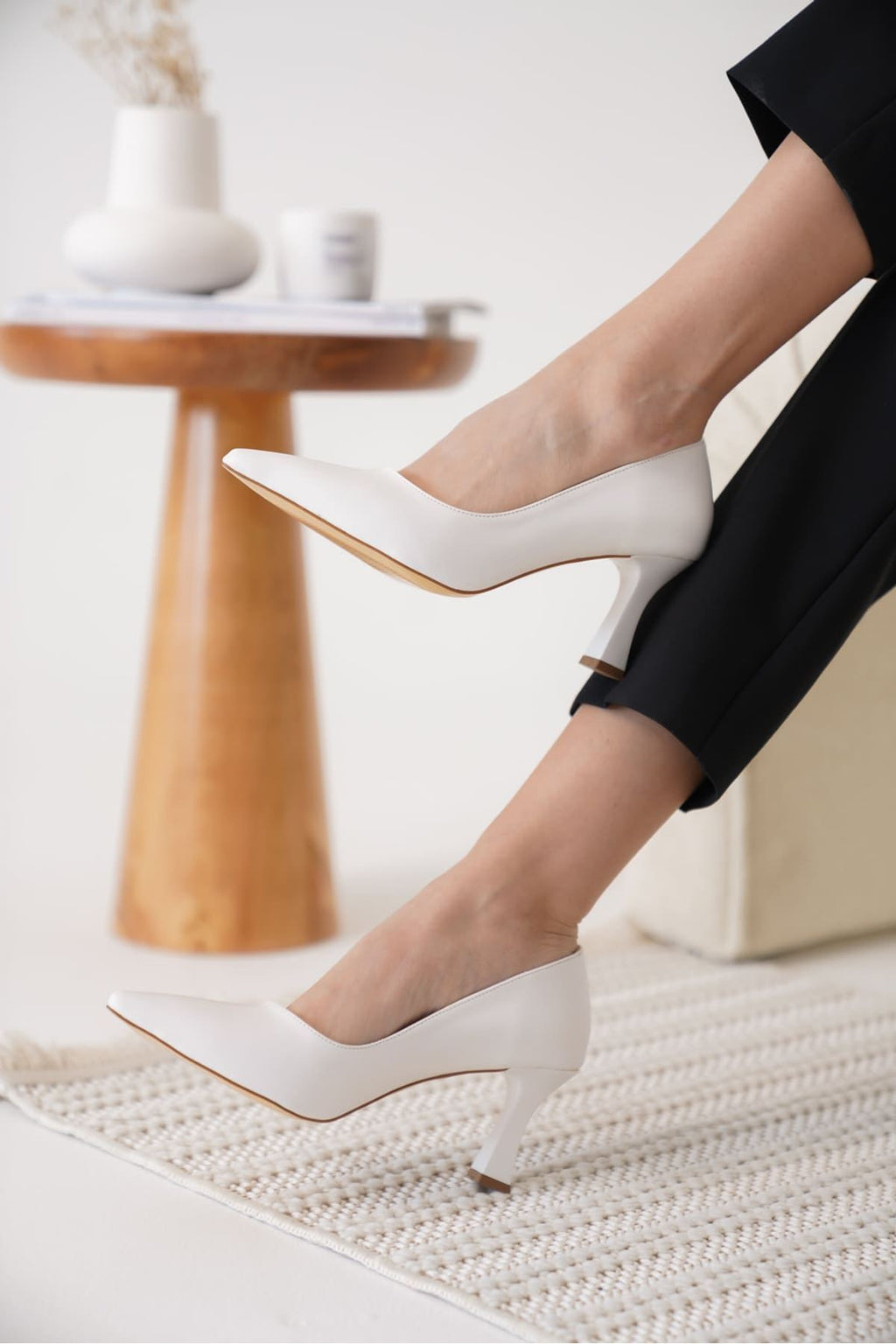 Alexandra Premium Kadın Beyaz Stiletto
