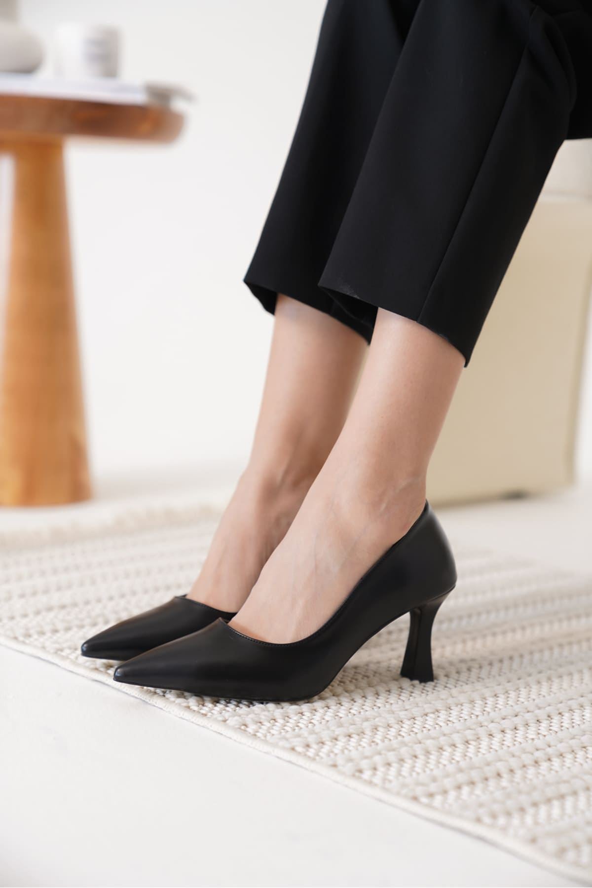 Alexandra Premium Kadın Siyah Stiletto