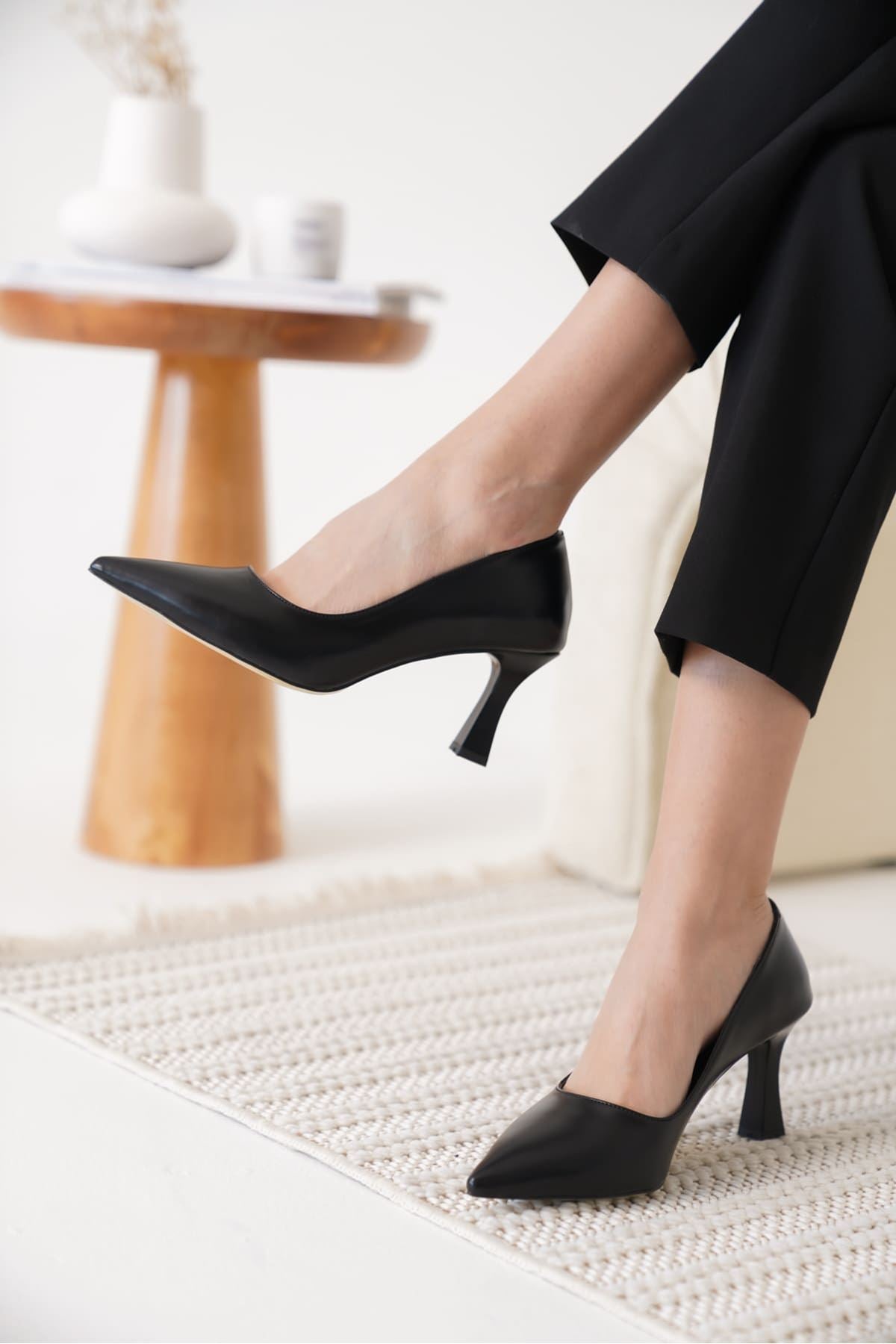 Alexandra Premium Kadın Siyah Stiletto