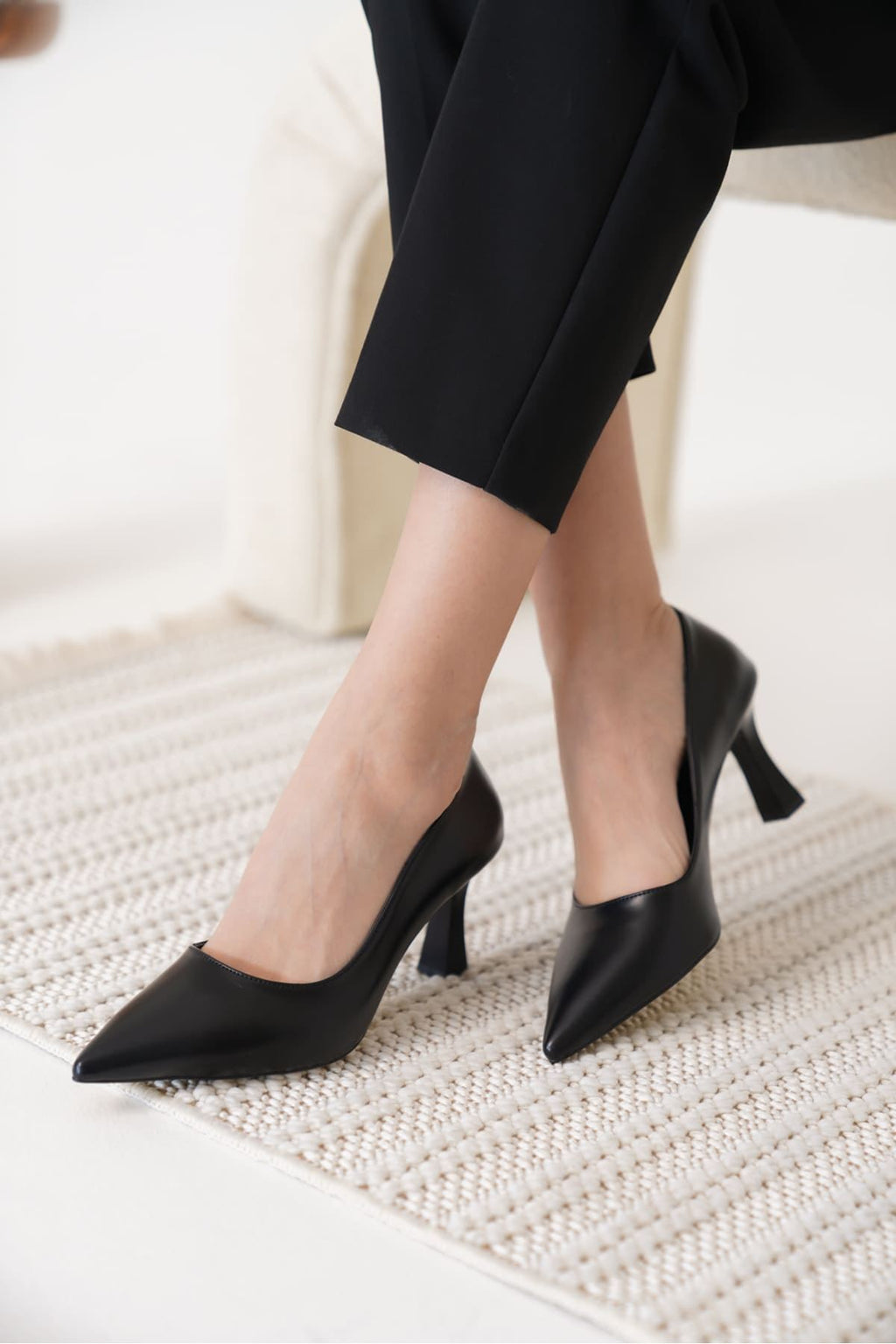 Alexandra Premium Kadın Siyah Stiletto