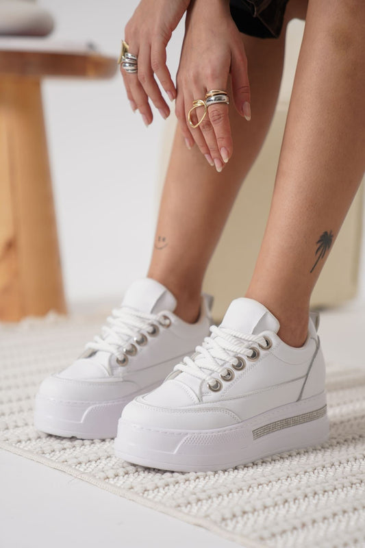 LUNORA Limited Series White Orthopedic Women's Sneakers
