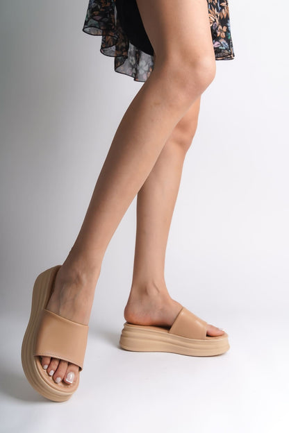 ALICEX Wedge Heel Thick and Orthopedic Sole Women's Slippers - Ten