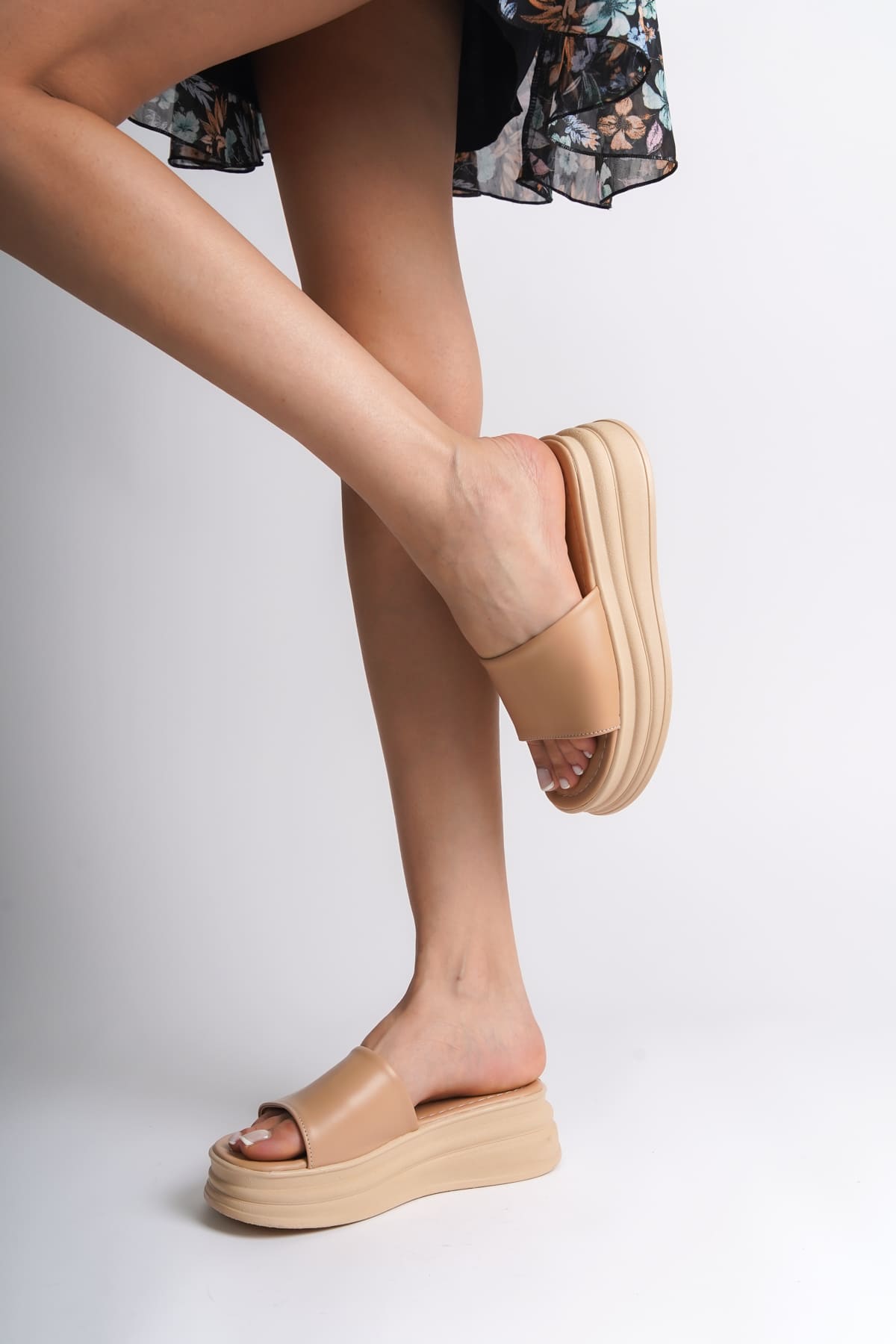 ALICEX Wedge Heel Thick and Orthopedic Sole Women's Slippers - Ten