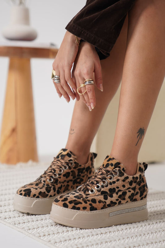 LUNORA Limited Series Leopard Pattern Orthopedic Women's Sneakers