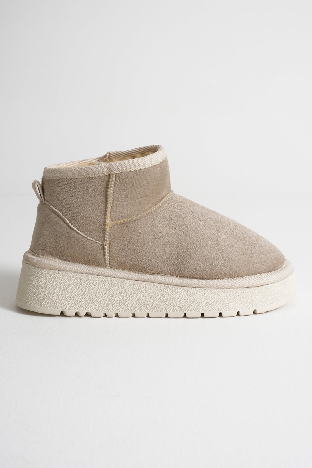 Alina Premium Women's Beige Winter Fur Boots