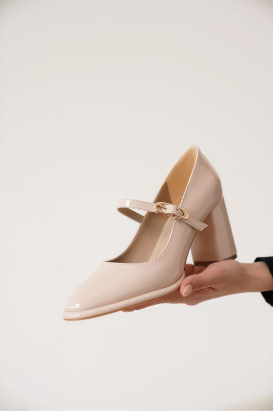Alis Premium Beige Women's High Heel Shoes