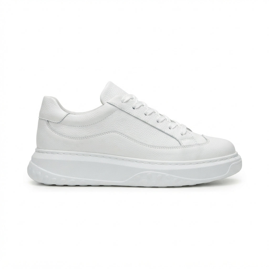 Alone Premium Kalite Bağcıklı Günlük Erkek Beyaz Sneaker