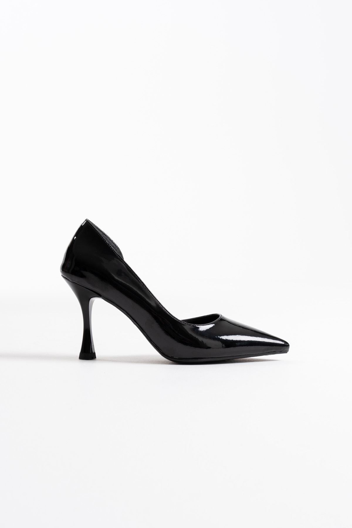 Angela Premium Women's Black Patent Leather High Heels