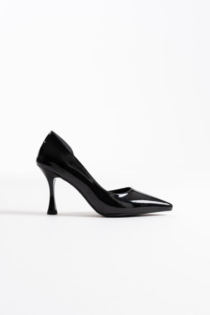 Angela Premium Women's Black Patent Leather High Heels