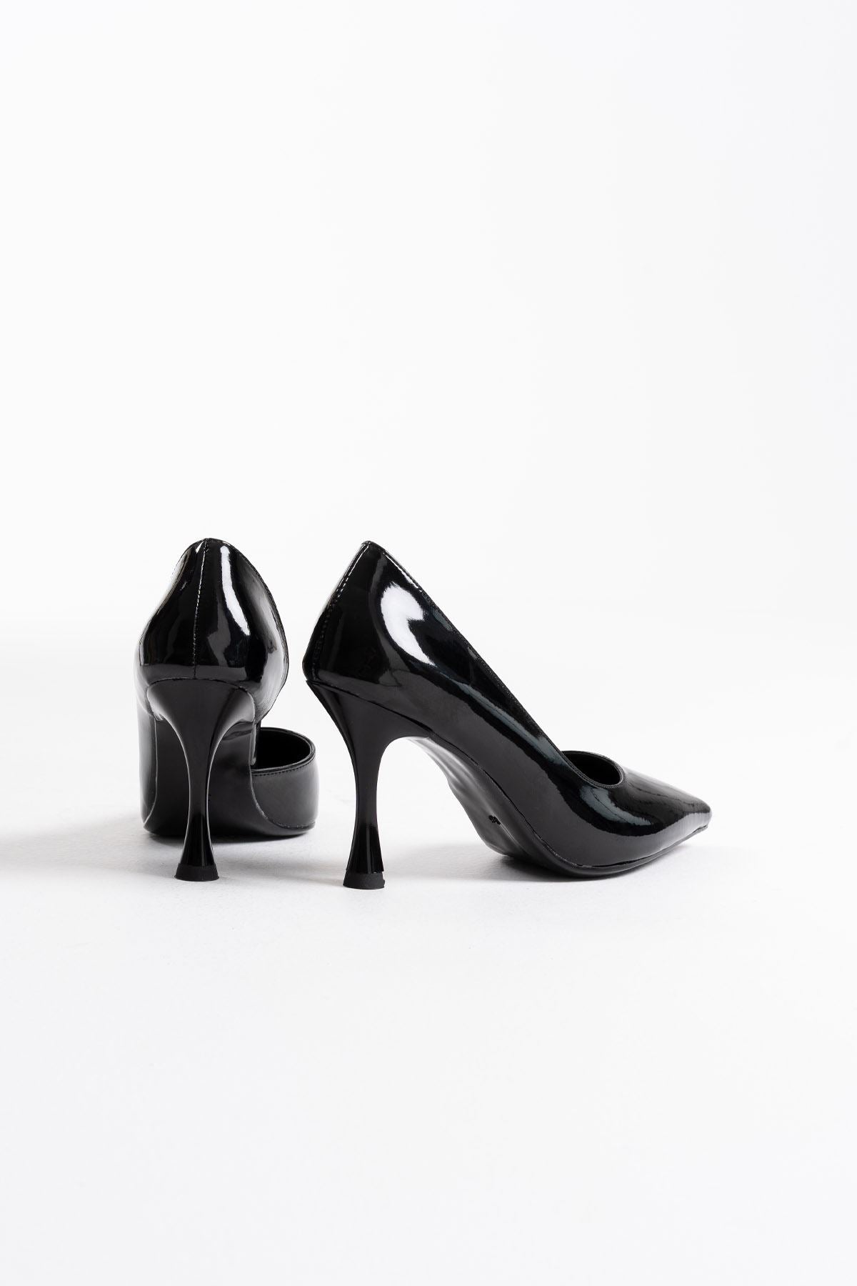 Angela Premium Women's Black Patent Leather High Heels