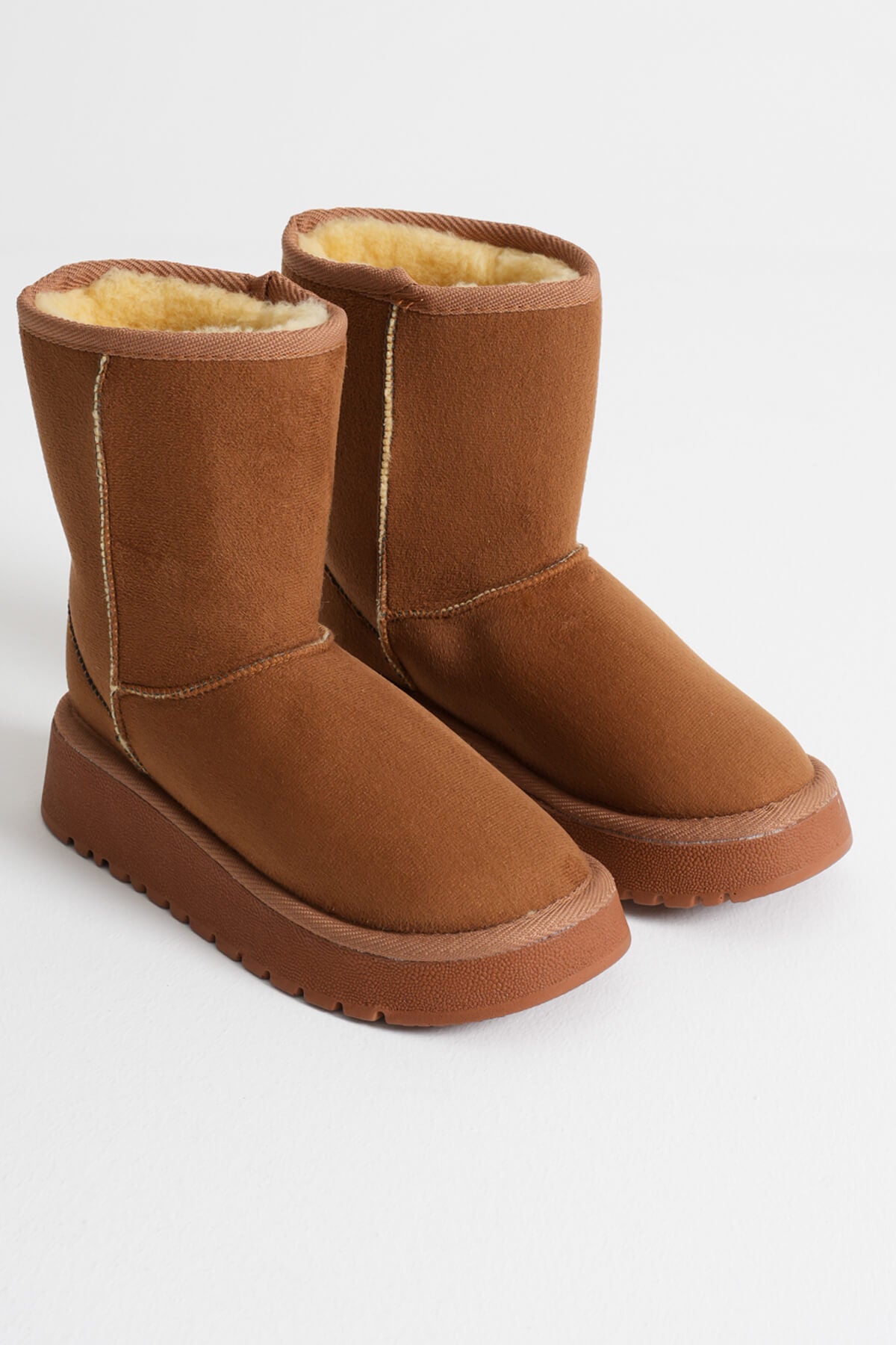Anisa Premium Women's Tan Winter Fur Long Boots