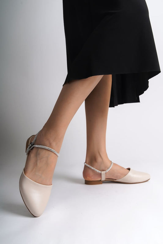 ARIANA Elastic Orthopedic Comfortable Ankle Shoes for Women with Stone Detail