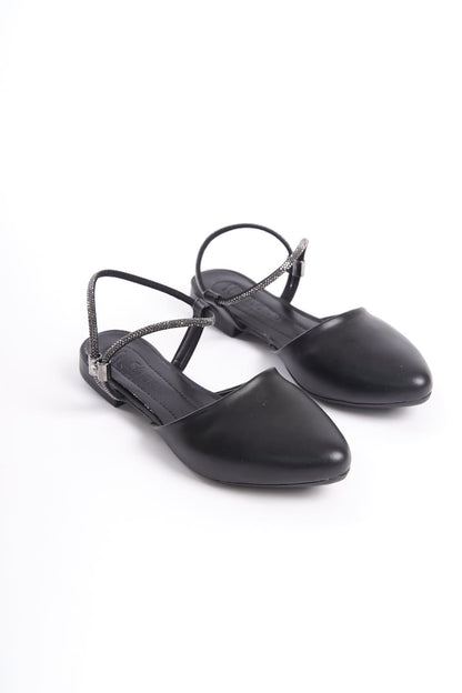ARIANA Elastic Orthopedic Comfortable Ankle Shoes for Women with Stone Detail