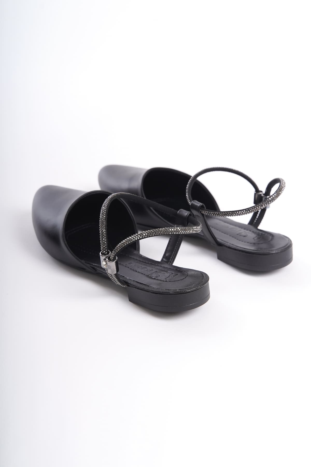ARIANA Elastic Orthopedic Comfortable Ankle Shoes for Women with Stone Detail
