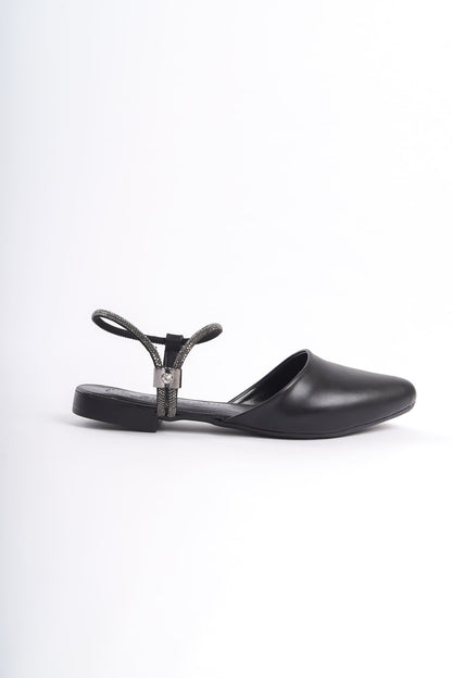 ARIANA Elastic Orthopedic Comfortable Ankle Shoes for Women with Stone Detail
