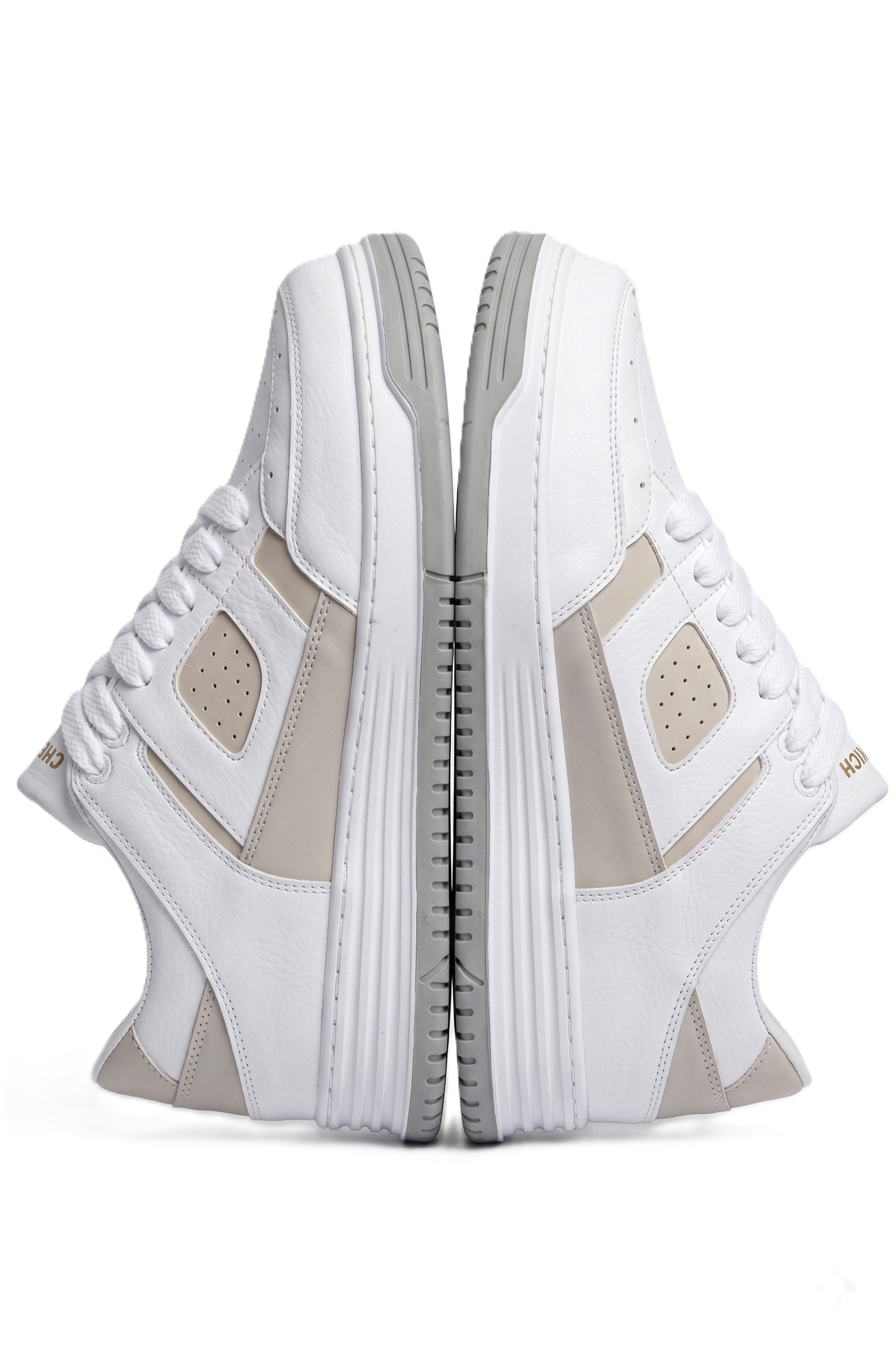 ZRC2410 Yüksek Kalite Yüksek Taban Erkek Sneaker Beyaz Bej