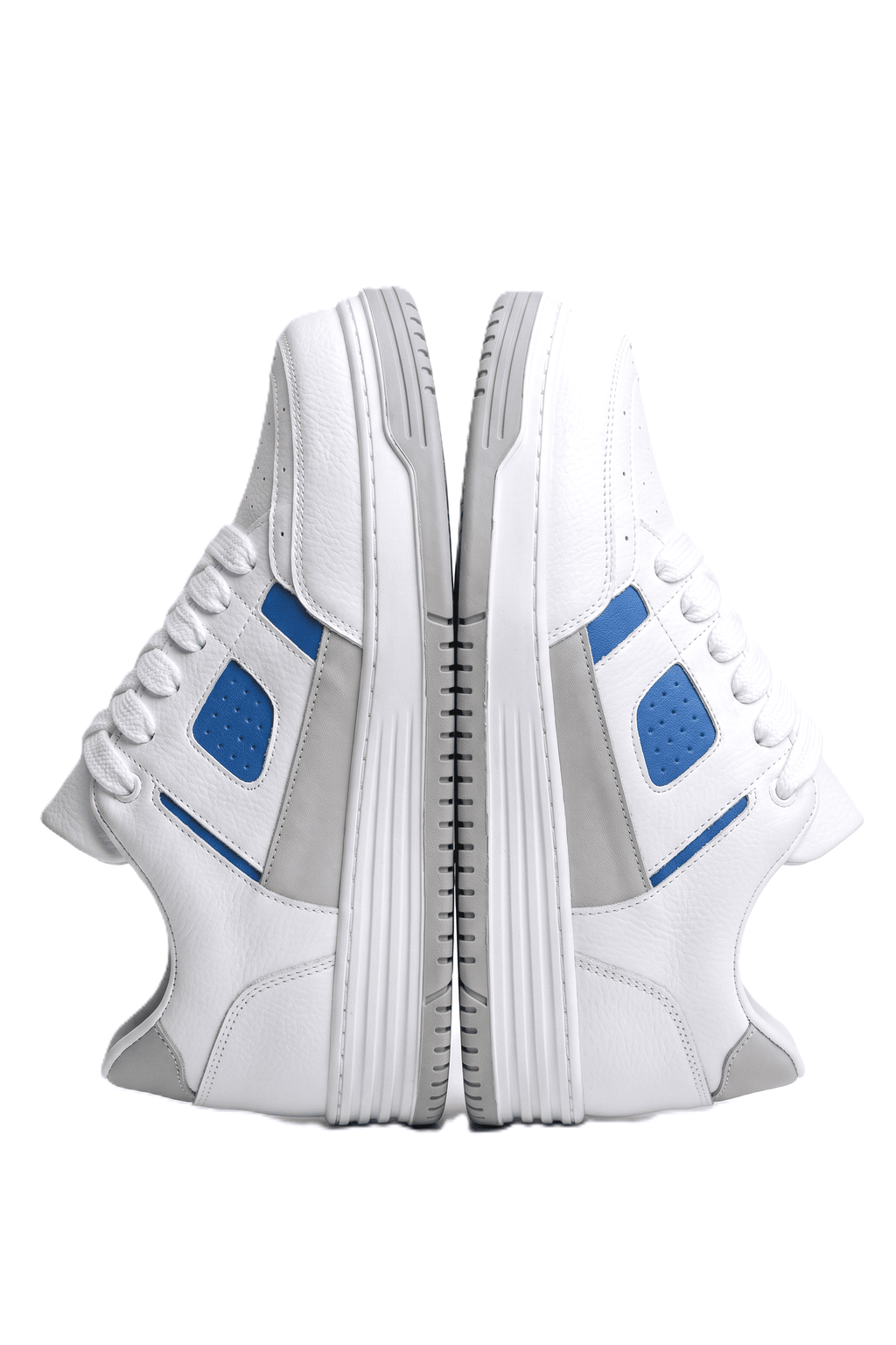 ZRC2410 Yüksek Kalite Yüksek Taban Erkek Sneaker Beyaz Mavi