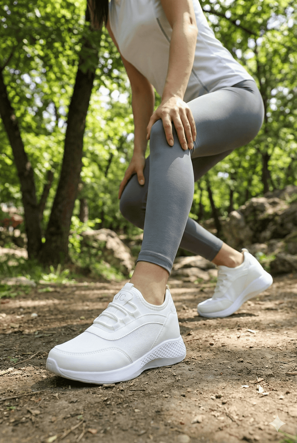 ZR-3005 Slip-On Bağcıksız Ortopedik Kadın Sneaker Beyaz