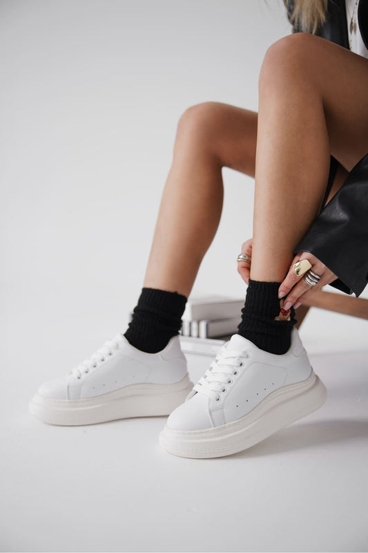Bella Premium White Women's Sneakers