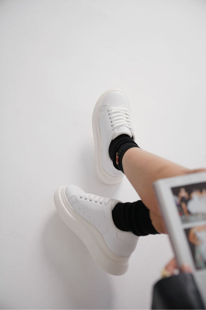 Bella Premium White Women's Sneakers