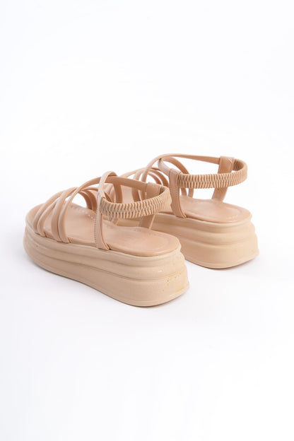 BELLARO Elastic Strip Detailed Orthopedic Women's Sandals - Ten