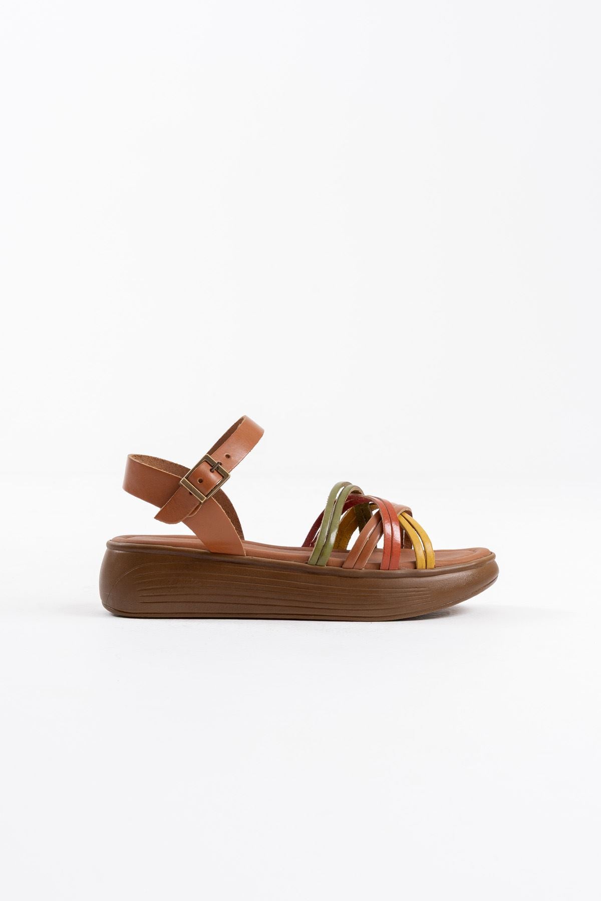 Bera Premium Multicolored Genuine Leather Sandals