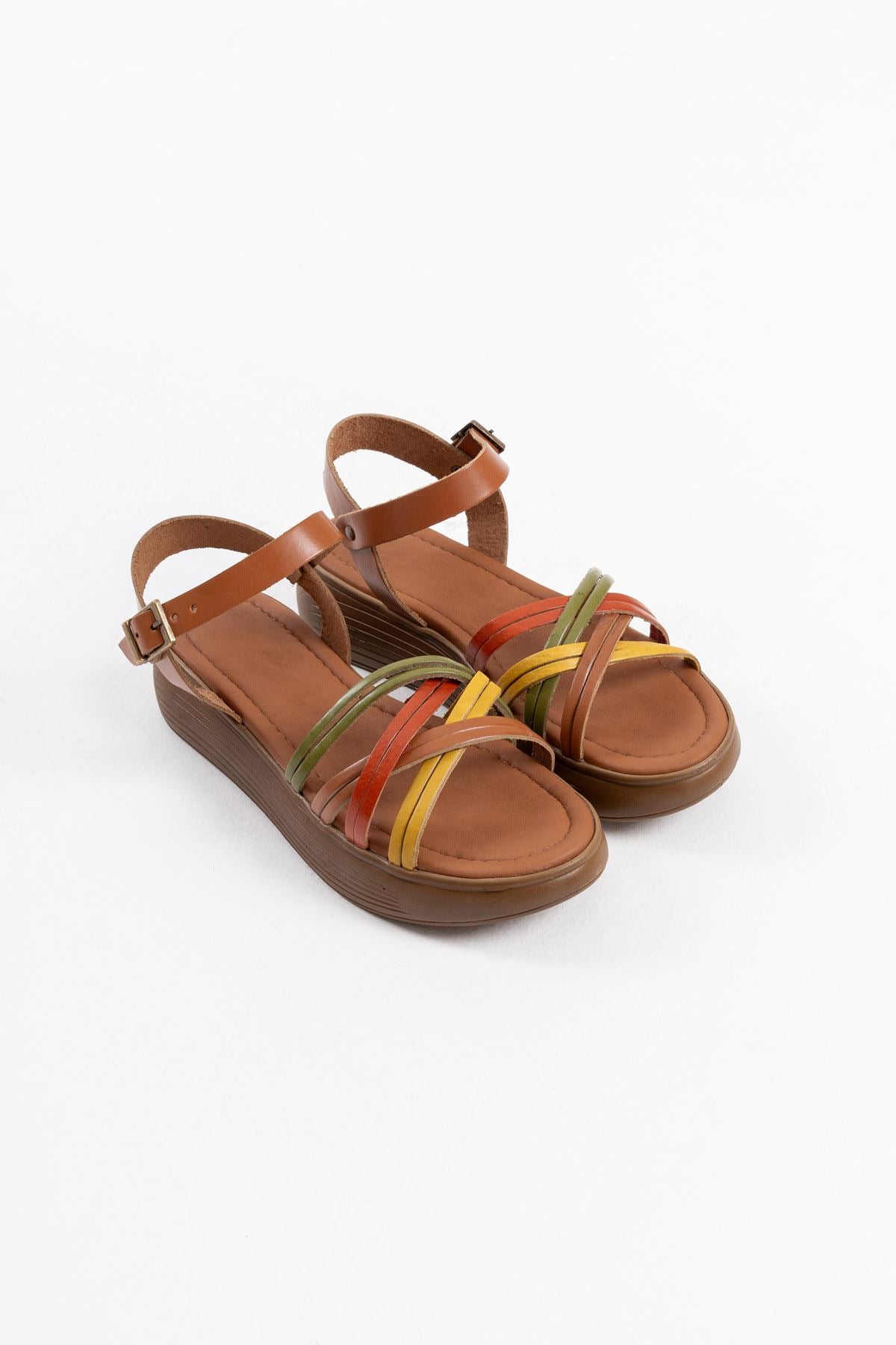 Bera Premium Multicolored Genuine Leather Sandals
