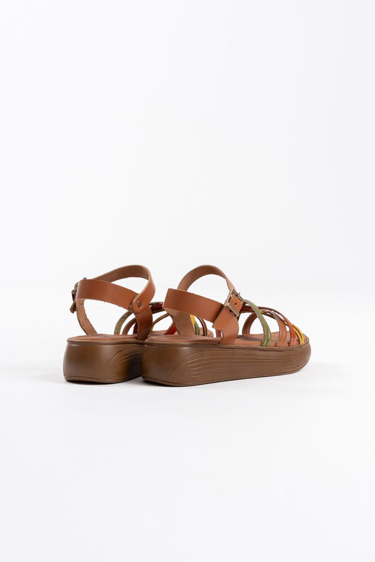 Bera Premium Multicolored Genuine Leather Sandals