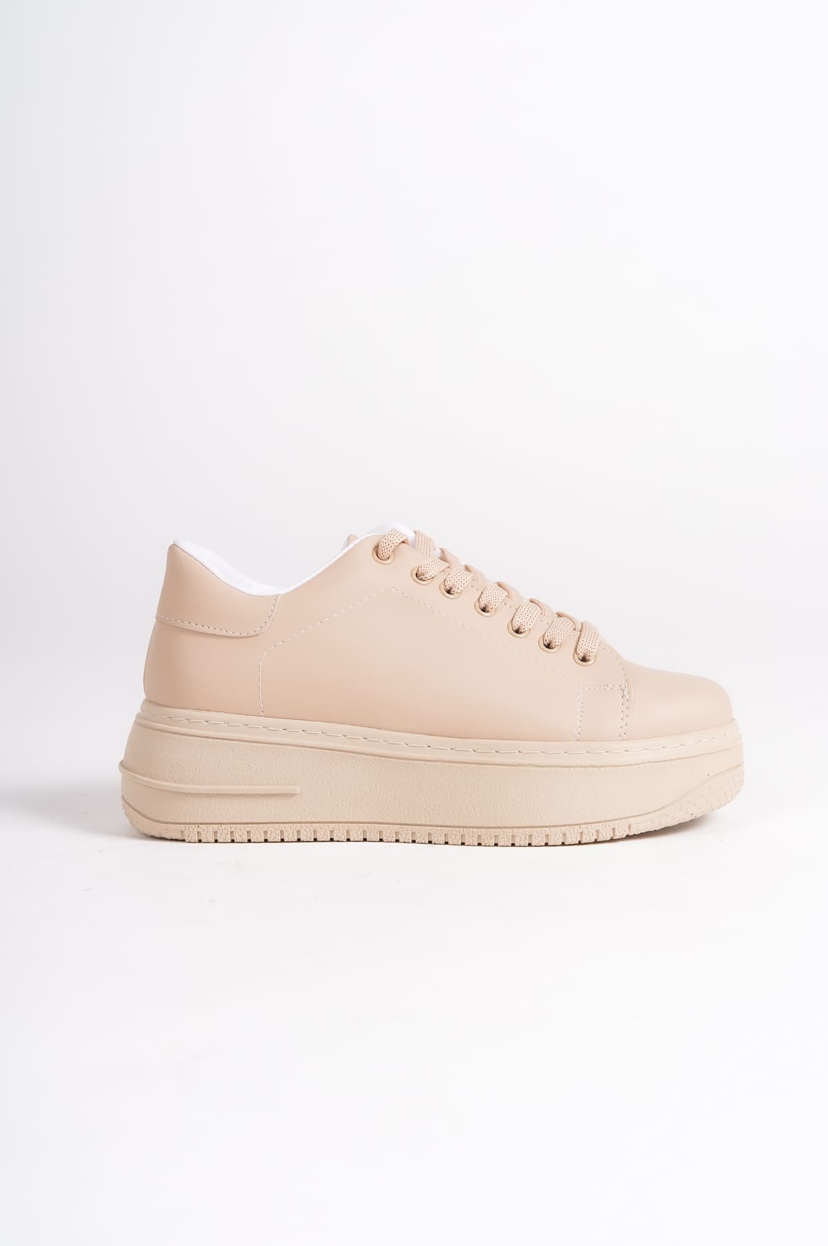 LYON Lace-Up Orthopedic Comfortable White Women's Sneakers - Ten