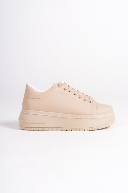LYON Lace-Up Orthopedic Comfortable White Women's Sneakers - Ten