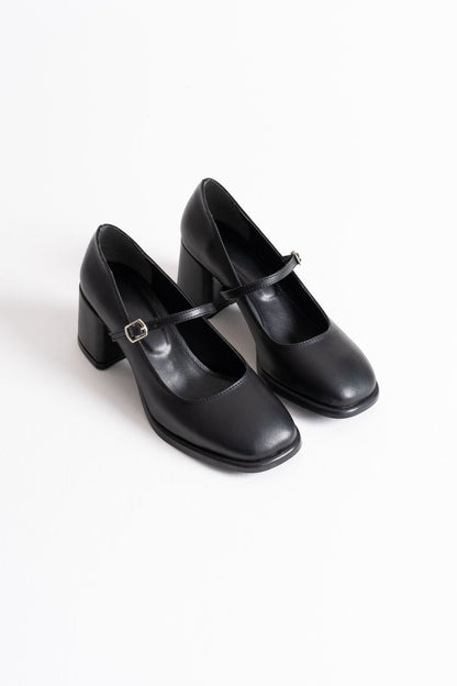 Blown Premium Black Skin Women's High Heels