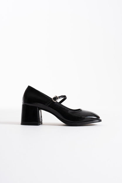 Blown Premium Black Patent Leather Women's High Heel Shoes