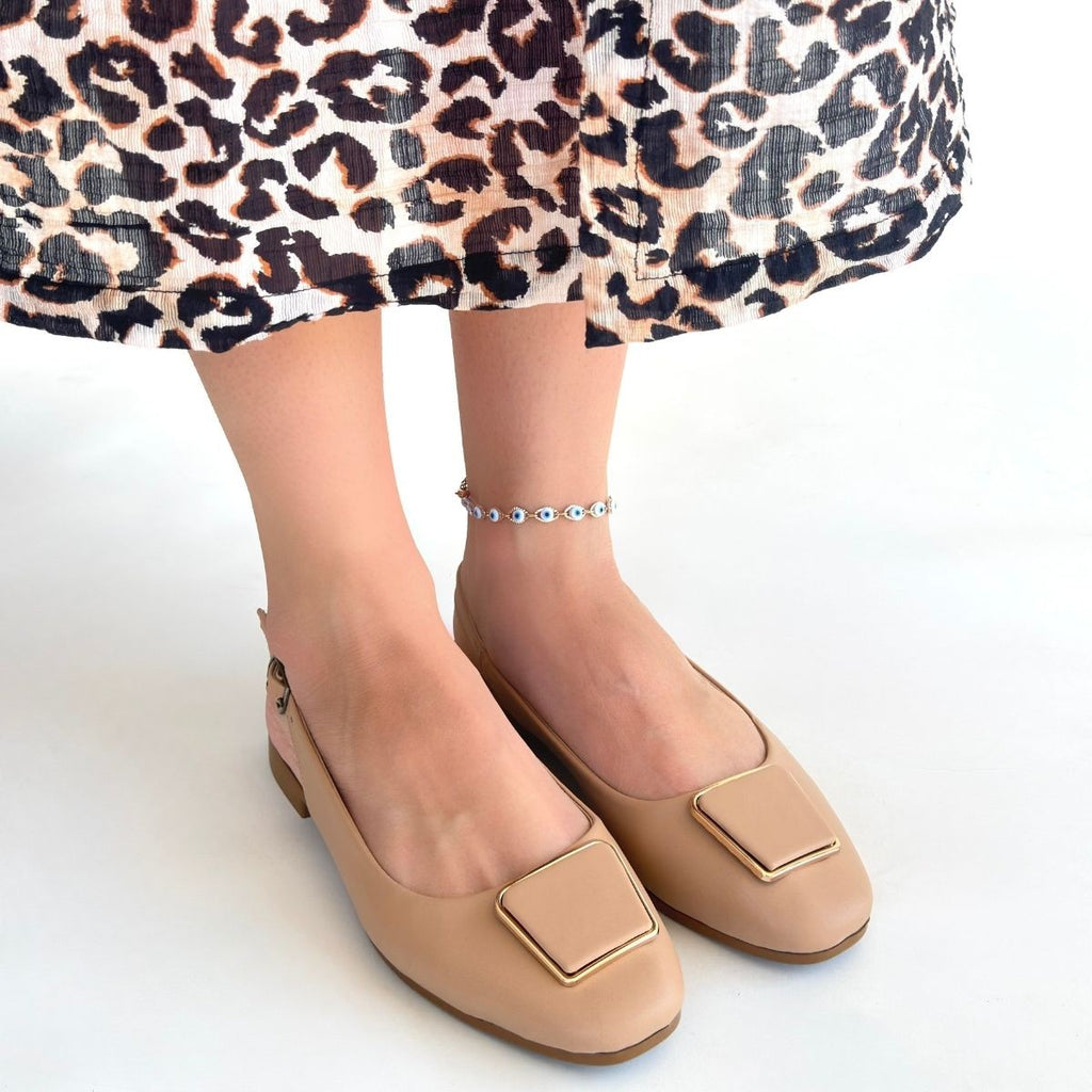 Canka Nude Ballerina Shoes