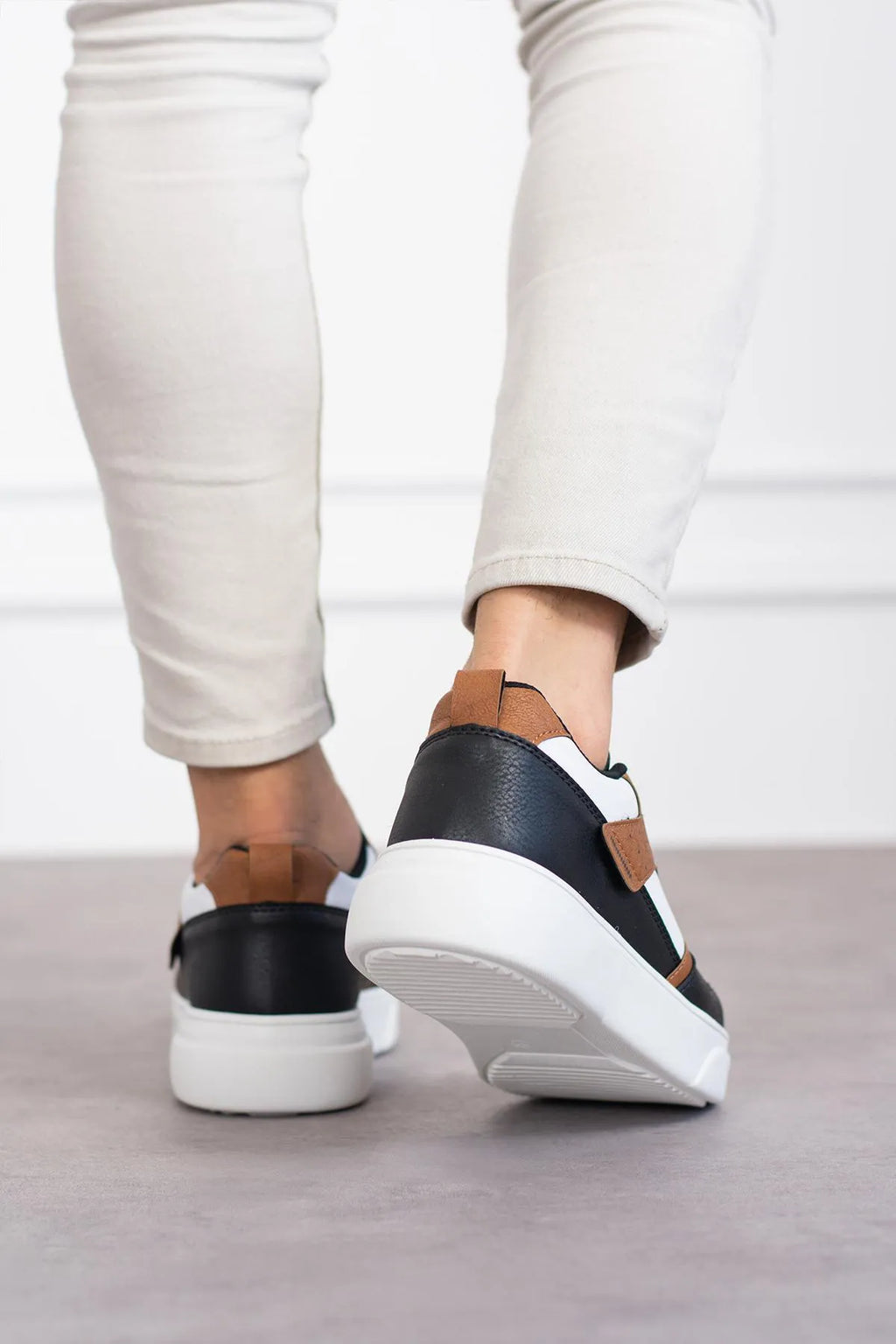 X30 Casual Konforlu Günlük Erkek Sneaker Taba Siyah Beyaz