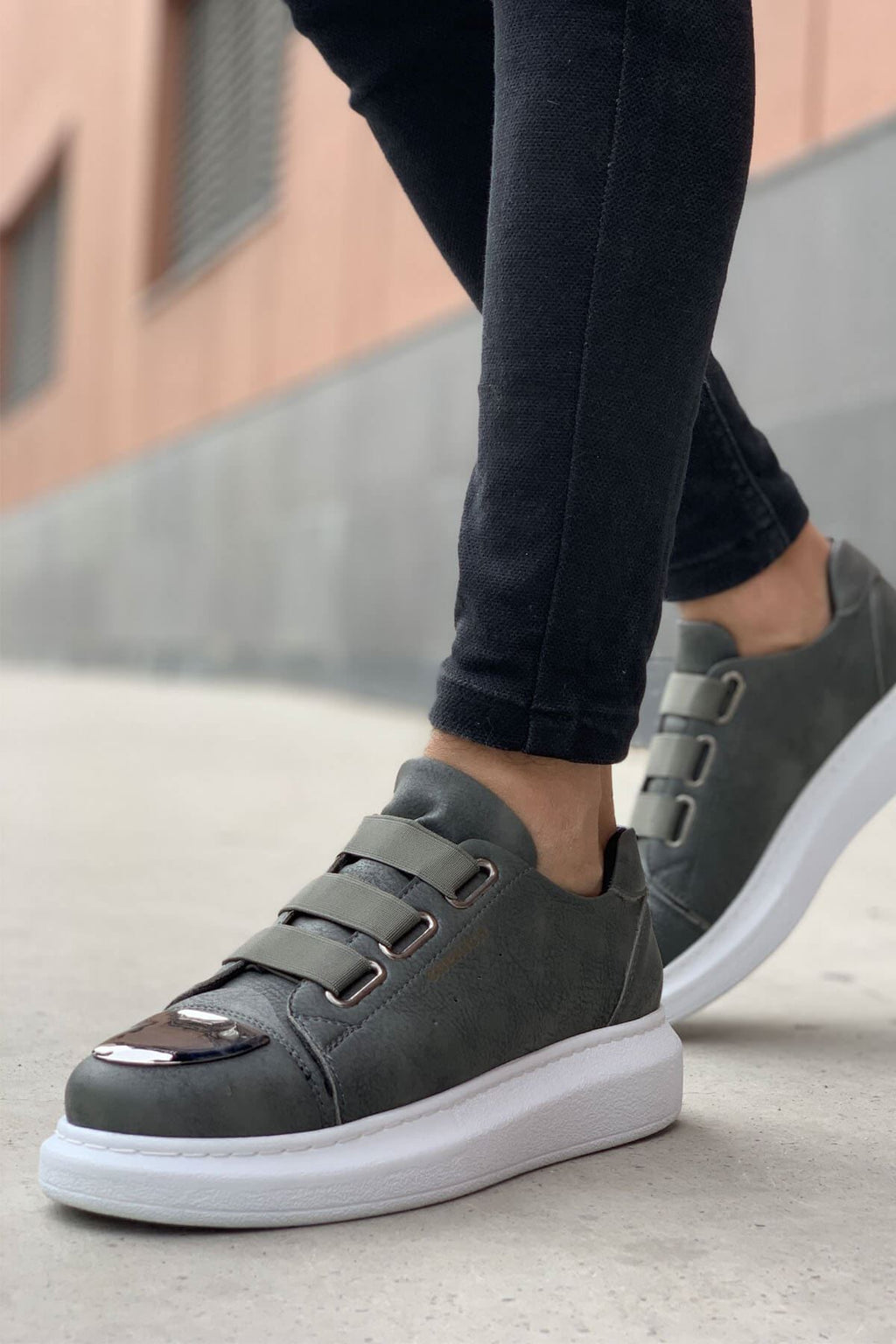 Latakia Premium Lastikli Erkek Günlük Sneaker Antrasit