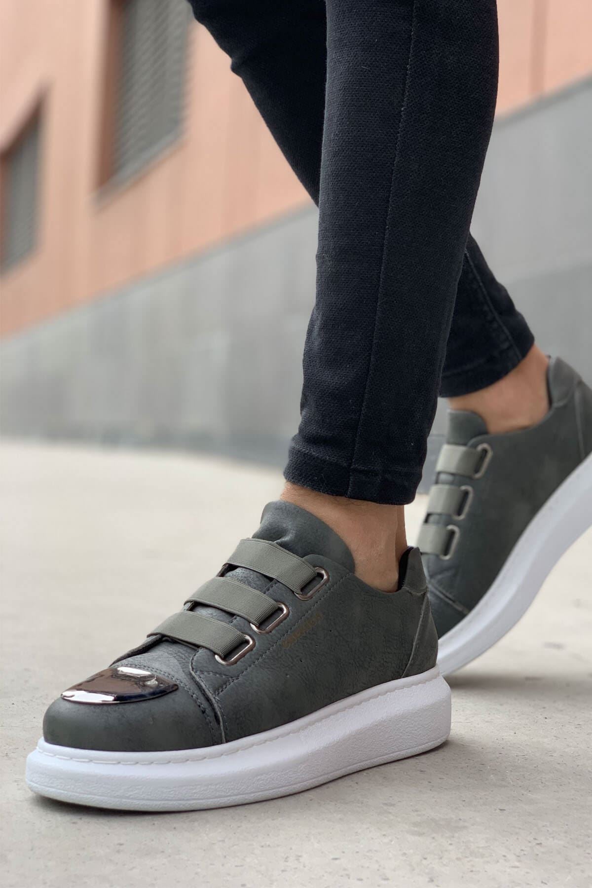 Latakia Premium Lastikli Erkek Günlük Sneaker Antrasit