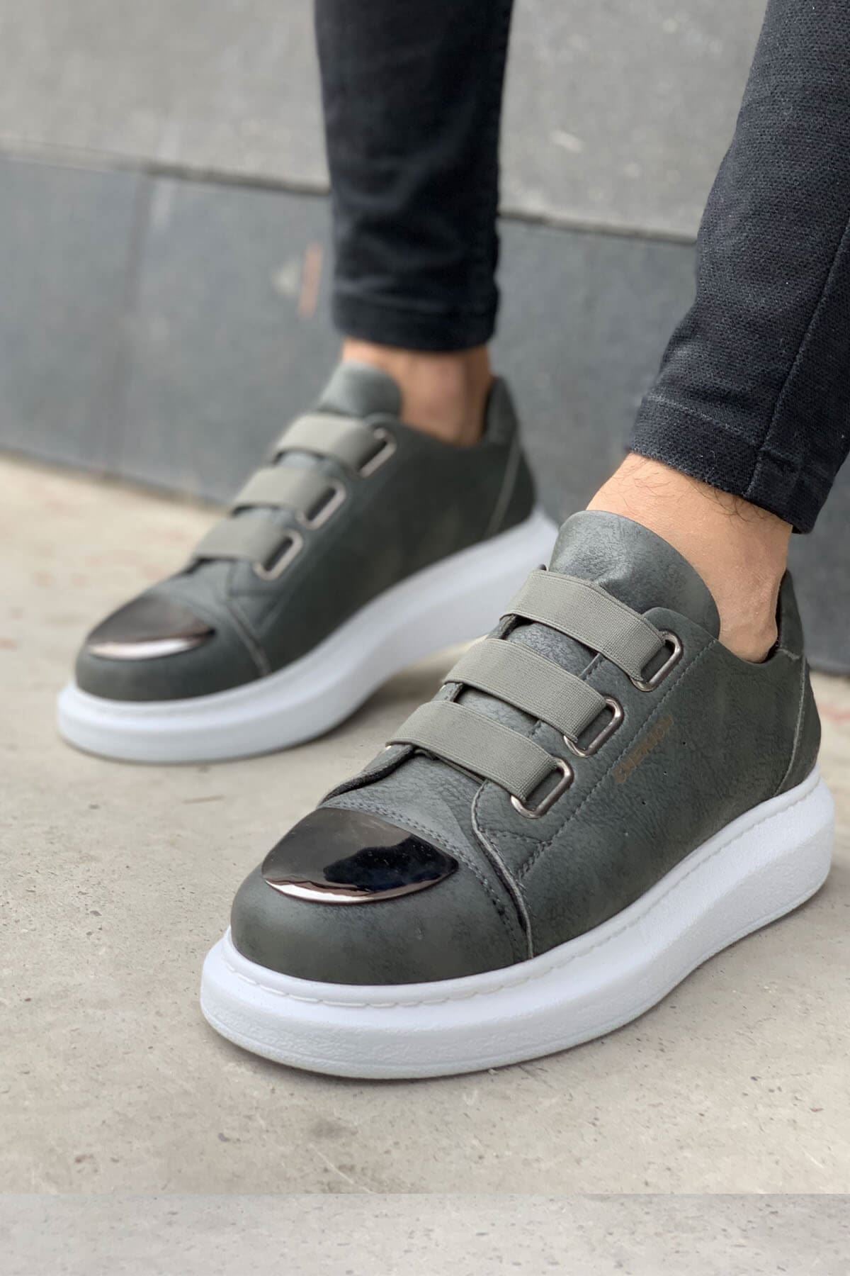 Latakia Premium Lastikli Erkek Günlük Sneaker Antrasit