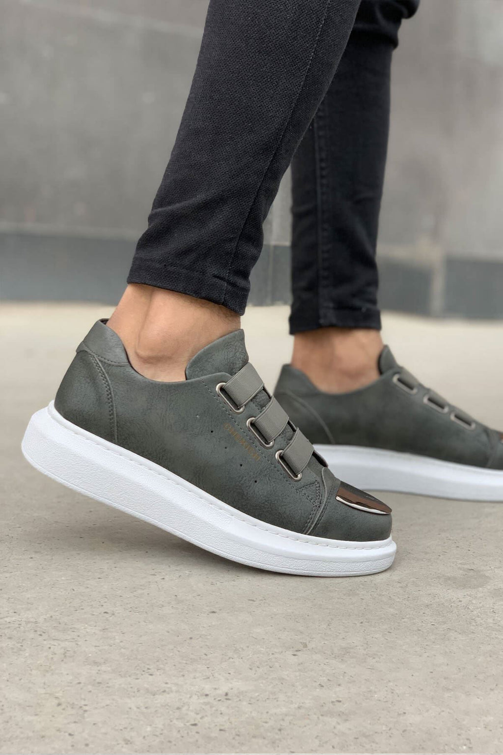 Latakia Premium Lastikli Erkek Günlük Sneaker Antrasit