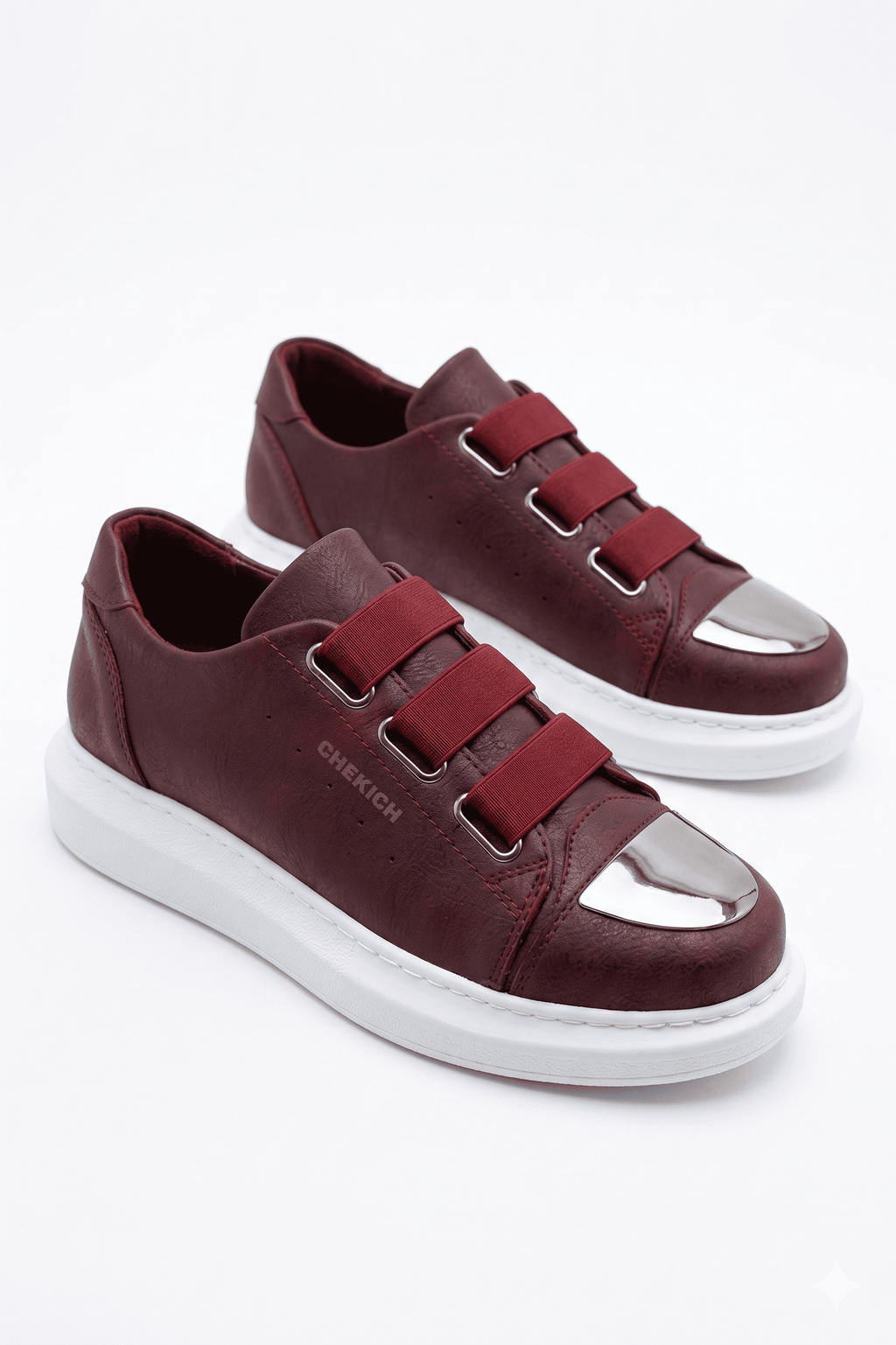 Latakia Premium Lastikli Erkek Günlük Sneaker Bordo