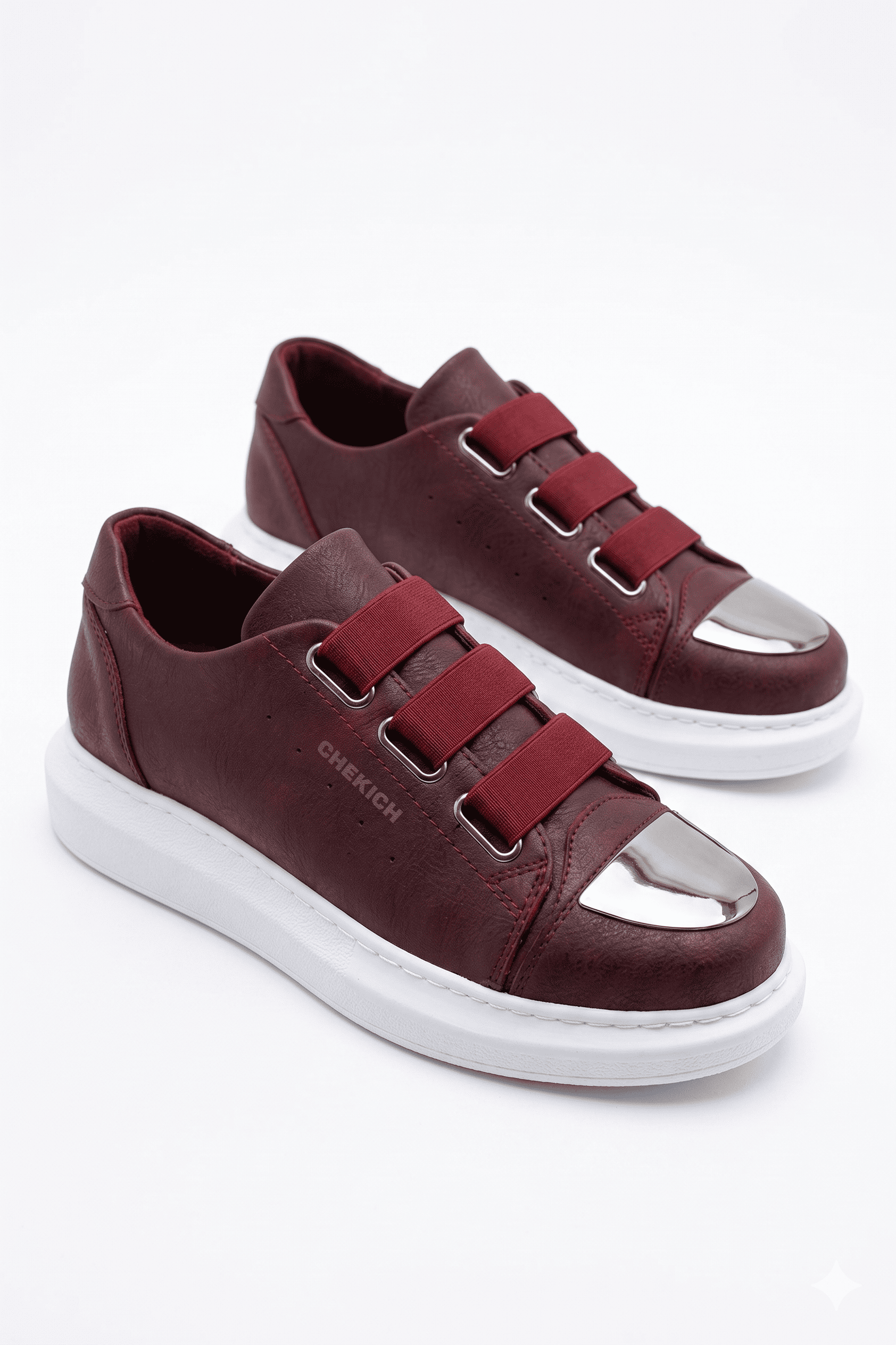 Latakia Premium Lastikli Erkek Günlük Sneaker Bordo
